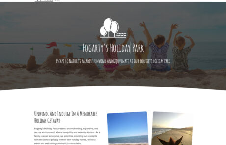 fogarty holiday park web designers wicklow.
