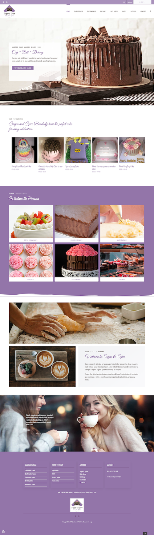 sugar and spice bunclody web design wexford