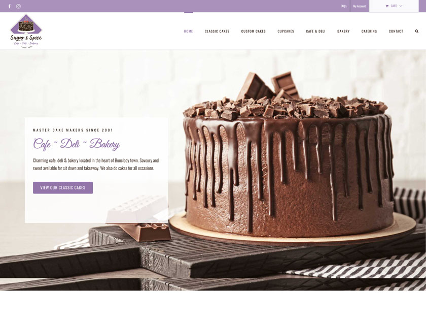 sugar and spice bunclody web design wexford